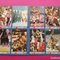 Coleccionismo deportivo: LAMINA 8 PEGATINAS COLECCION REVISTA ESTRELLAS BASKET 16 CROMOS NBA STICKERS BIRD-ALL STAR JORDAN. Lote 312332458