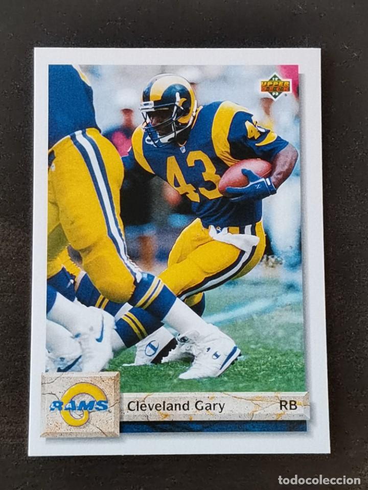 Coleccionismo deportivo: Upper Deck Football 1992 #496 Cleveland Gary Los Angeles Rams NFL Card