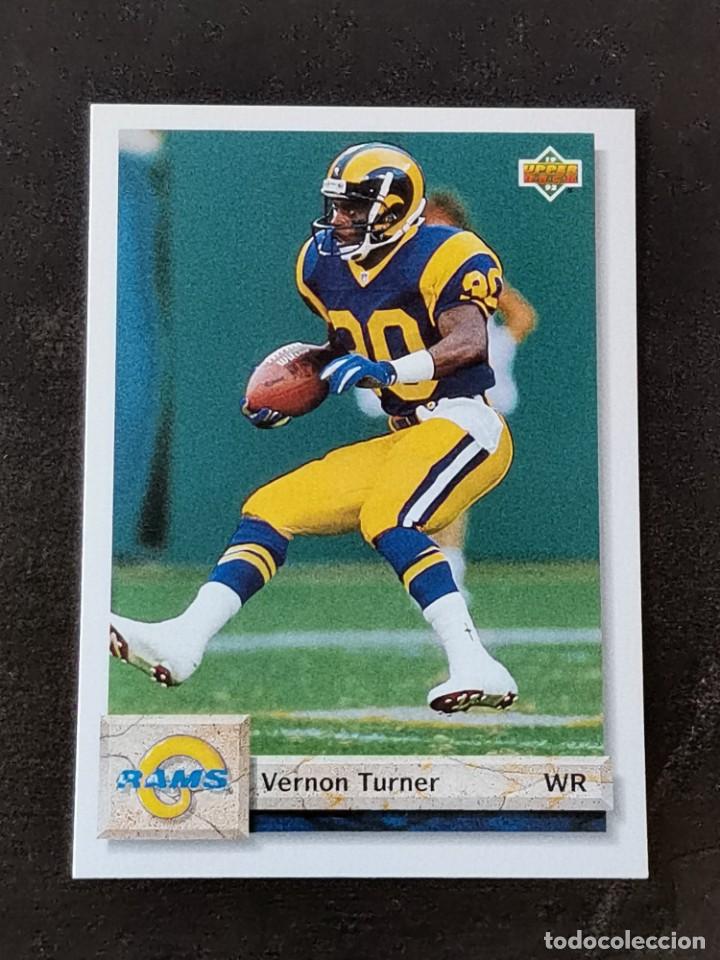 Sammelleidenschaft Sport: Upper Deck Football 1992 #537 Vernon Turner Los Angeles Rams NFL Card