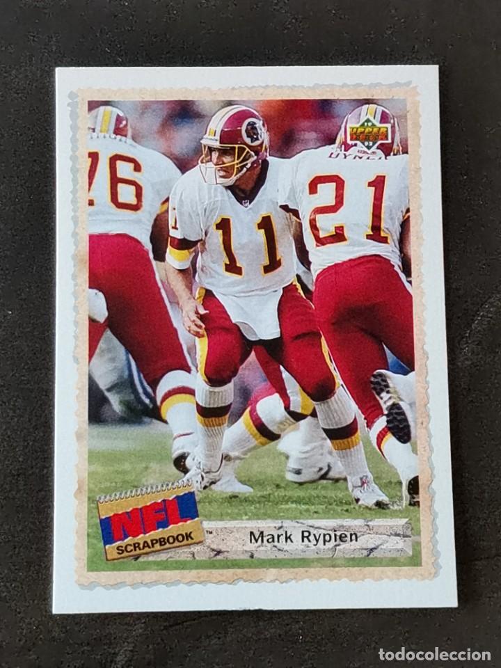 Sammelleidenschaft Sport: Upper Deck Football 1992 NFL Scrapbook #520 Mark Rypien Washington Redskins NFL Card