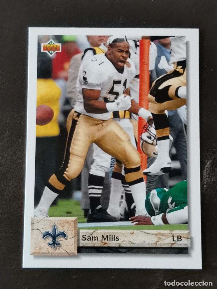 Sammelleidenschaft Sport: Upper Deck Football 1992 #219 Sam Mills New Orleans Saints NFL Card