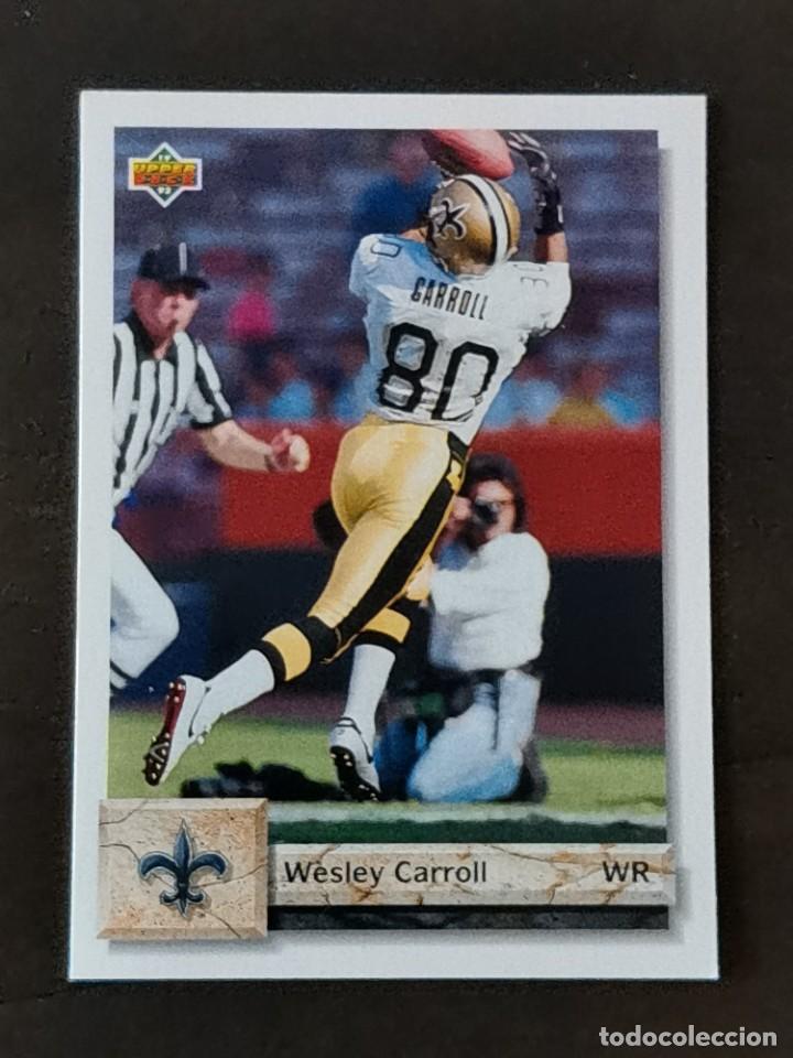 Sammelleidenschaft Sport: Upper Deck Football 1992 #541 Wesley Carroll New Orleans Saints NFL Card