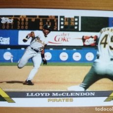 Coleccionismo deportivo: CROMO Nº 81 - 1993 TOPPS - BEISBOL MLB & MLBPA - LLOYD MCCLENDON. Lote 312956763