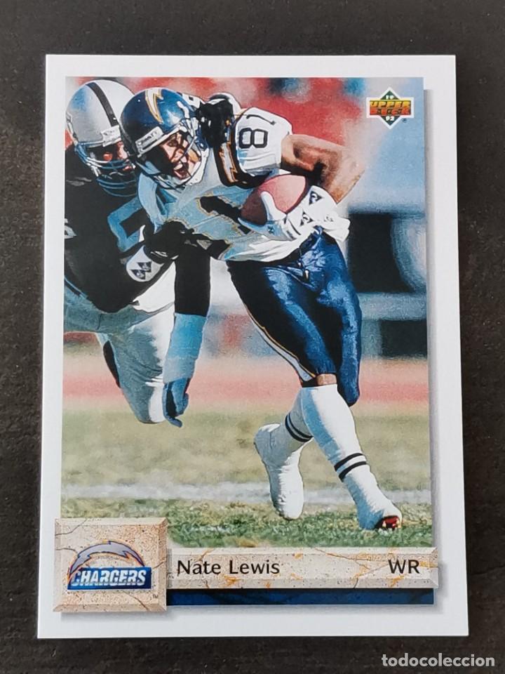 Coleccionismo deportivo: Upper Deck Football 1992 #440 Nate Lewis San Diego Chargers NFL Card