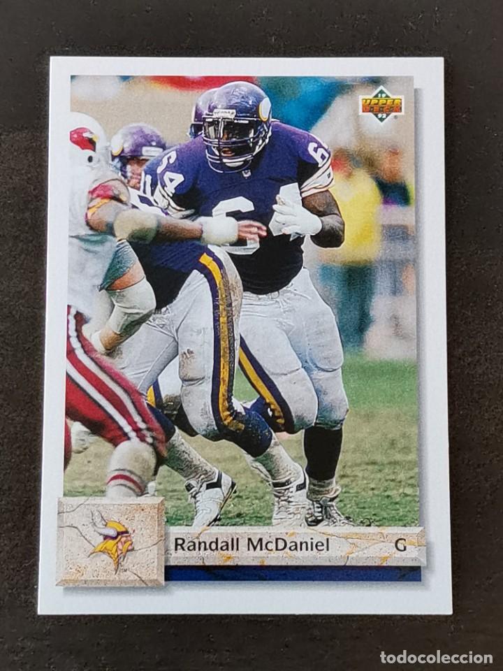 Coleccionismo deportivo: Upper Deck Football 1992 #469 Randall McDaniel Minnesota Vikings NFL Card