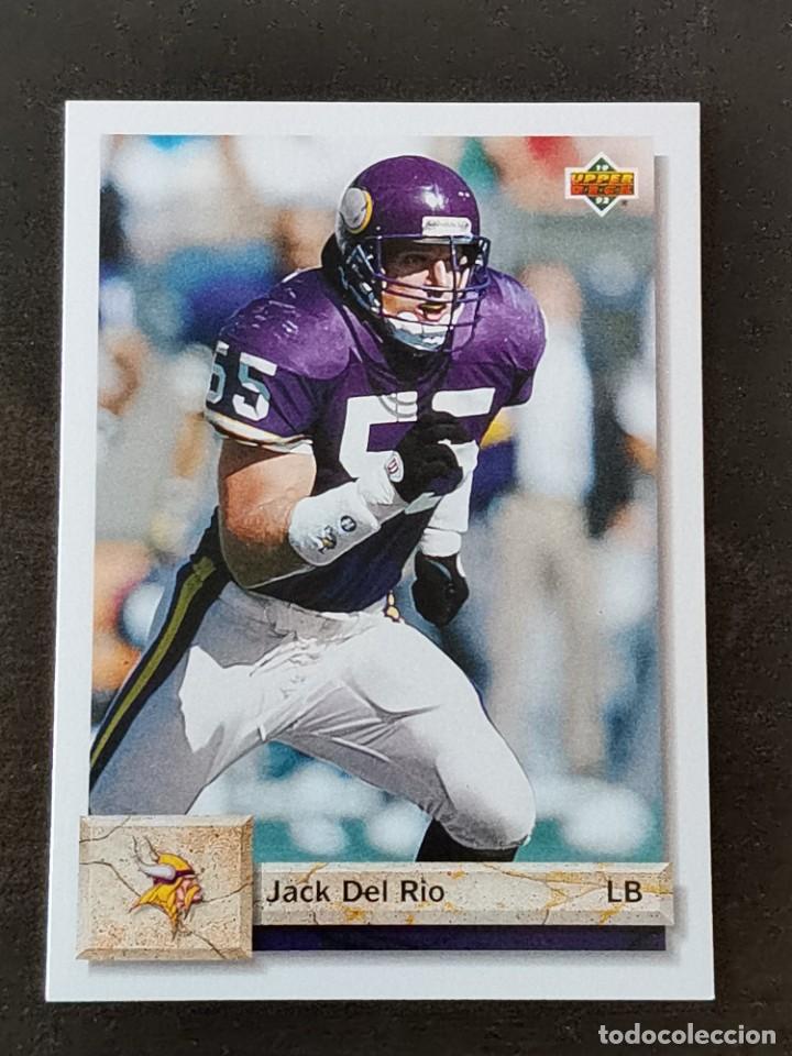 Collezionismo sportivo: Upper Deck Football 1992 #572 Jack del Rio Minnesota Vikings NFL Card