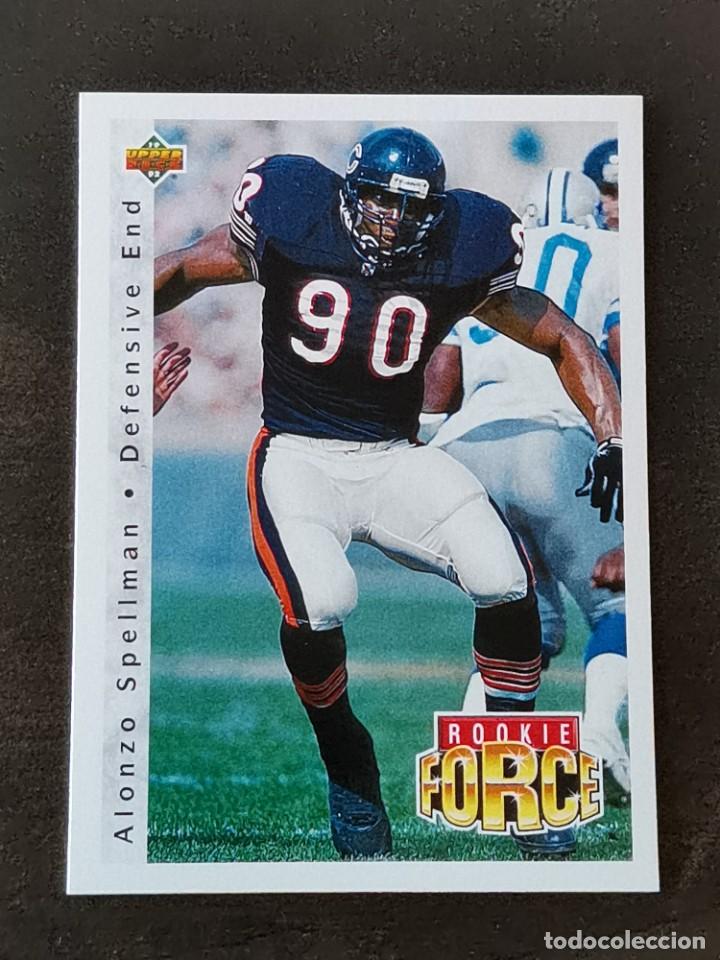 Sammelleidenschaft Sport: Upper Deck Football 1992 Rookie Force #422 Alonzo Spellman Chicago Bears NFL Card