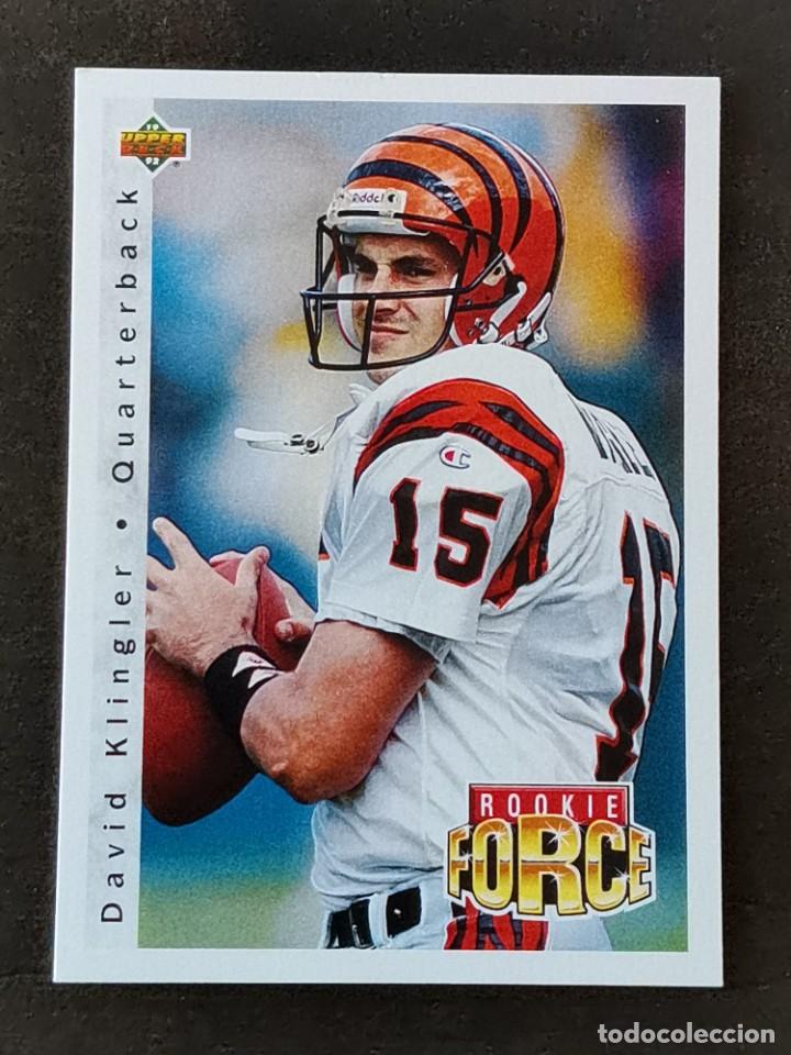Collezionismo sportivo: Upper Deck Football 1992 Rookie Force #415 David Klingler Cincinnati Bengals NFL Card