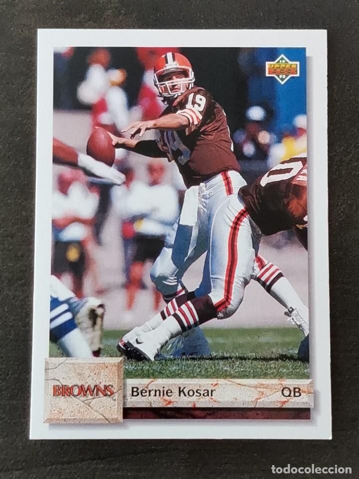 Coleccionismo deportivo: Upper Deck Football 1992 #588 Bernie Kosar Cleveland Browns NFL Card