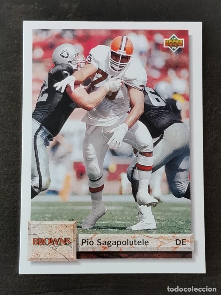 Collezionismo sportivo: Upper Deck Football 1992 #535 Pio Sagapolutele Cleveland Browns NFL Card