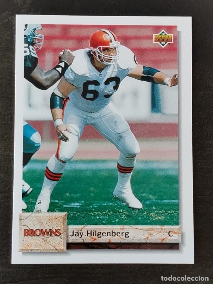 Coleccionismo deportivo: Upper Deck Football 1992 #453 Jay Hilgenberg Cleveland Browns NFL Card