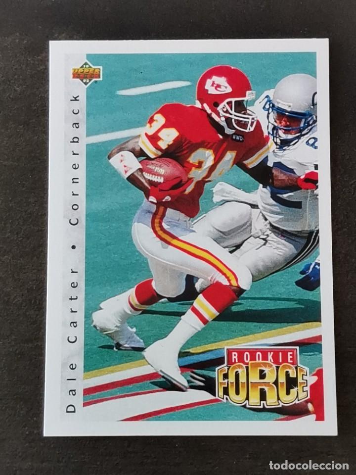 Collezionismo sportivo: Upper Deck Football 1992 Rookie Force #404 Dale Carter Kansas City Chiefs NFL Card