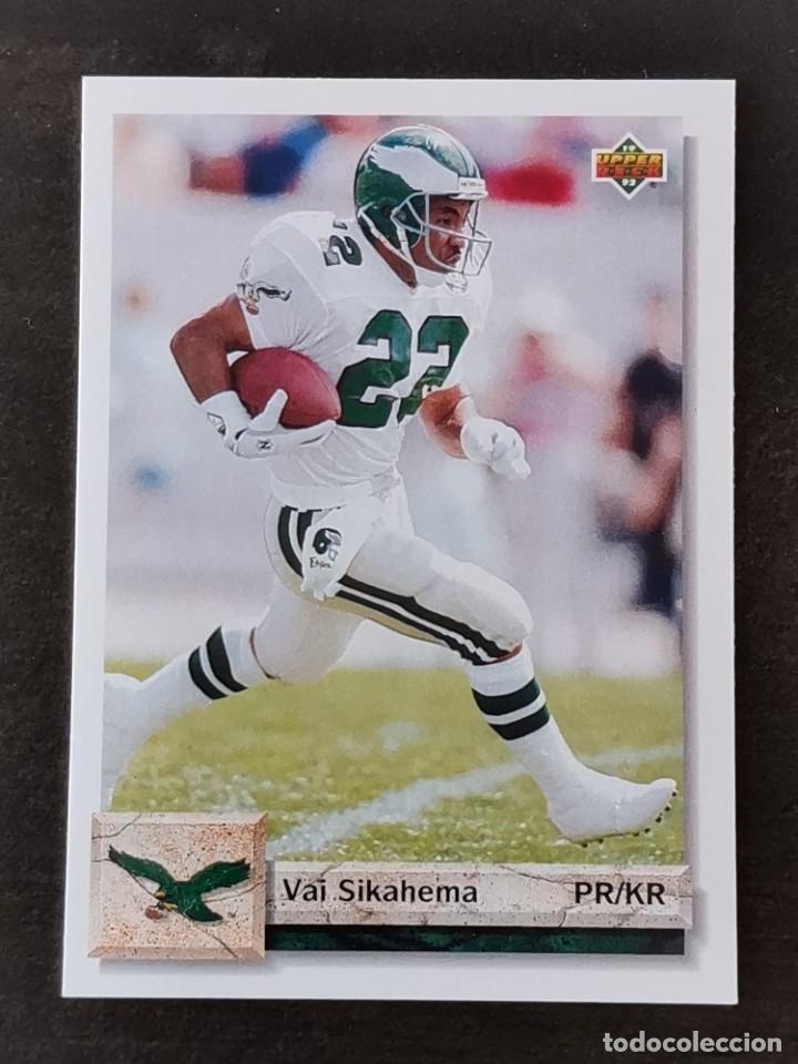 Coleccionismo deportivo: Upper Deck Football 1992 #543 Vai Sikahema Philadelphia Eagles NFL Card