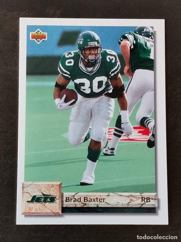 Coleccionismo deportivo: Upper Deck Football 1992 #115 Brad Baxter New York Jets NFL Card