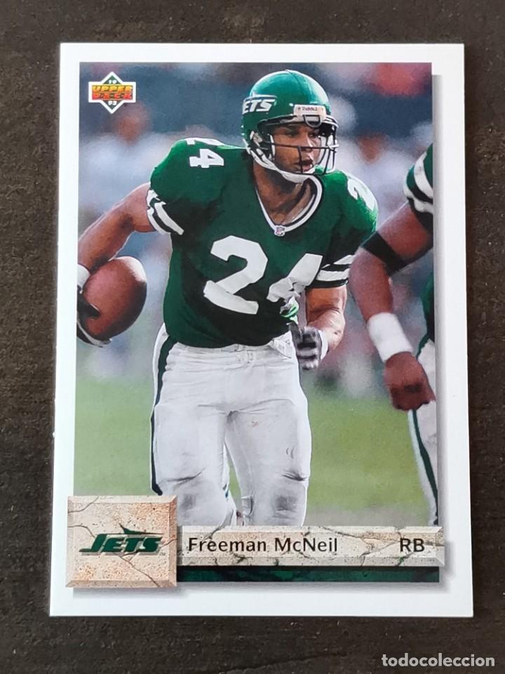 Coleccionismo deportivo: Upper Deck Football 1992 #285 Freeman McNeil New York Jets NFL Card