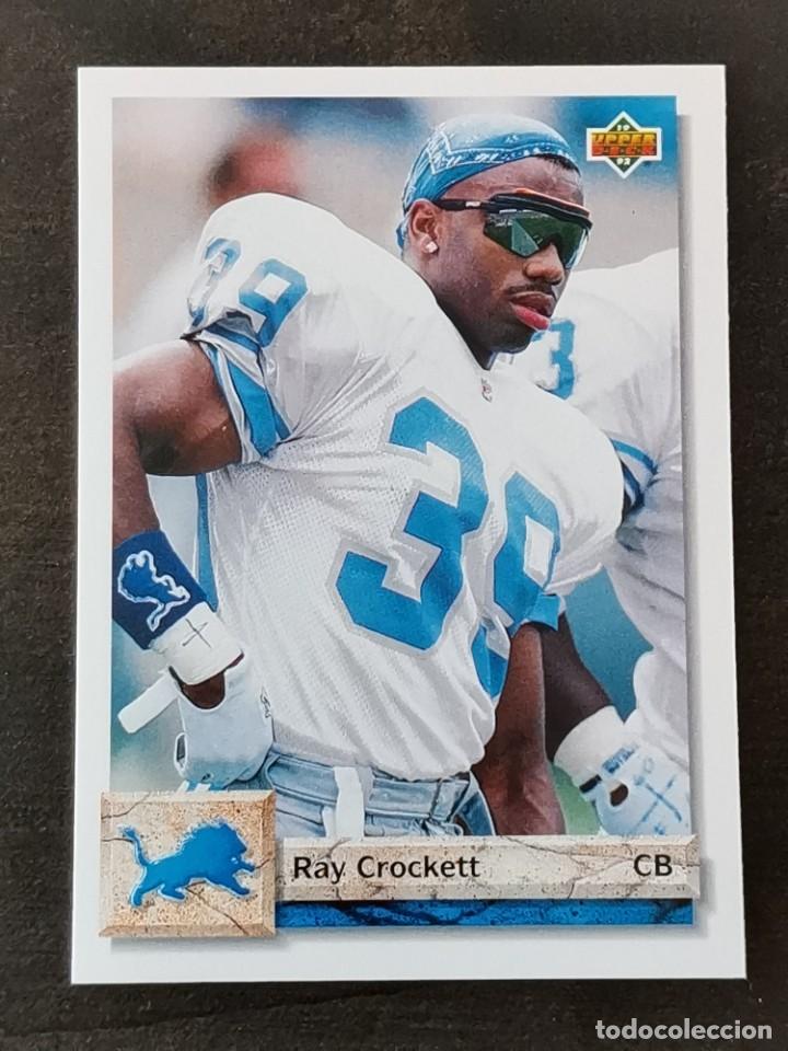 Coleccionismo deportivo: Upper Deck Football 1992 #492 Ray Crockett Detroit Lions NFL Card