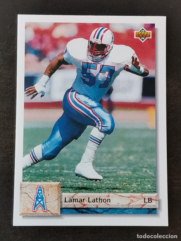 Coleccionismo deportivo: Upper Deck Football 1992 #478 Lamar Lathon Houston Oilers NFL Card