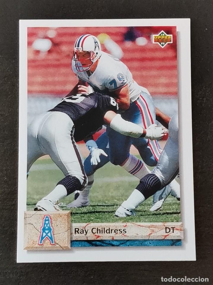 Coleccionismo deportivo: Upper Deck Football 1992 #448 Ray Childress Houston Oilers NFL Card
