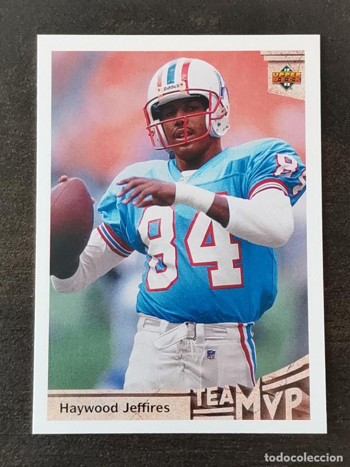 Coleccionismo deportivo: Upper Deck Football 1992 Team MVP #369 Haywood Jeffires Houston Oilers NFL Card