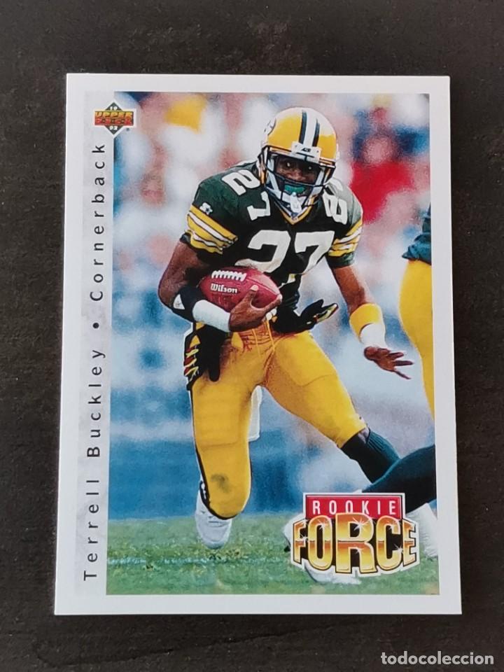 Coleccionismo deportivo: Upper Deck Football 1992 Rookie Force #413 Terrell Buckley Green Bay Packers NFL Card