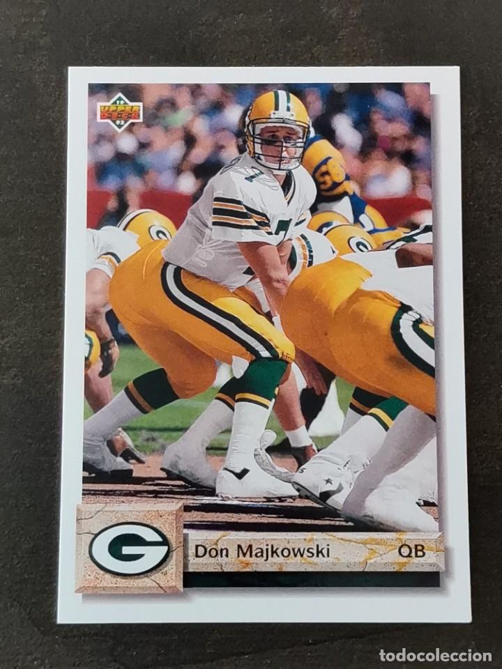 Coleccionismo deportivo: Upper Deck Football 1992 #220 Don Majkowski Green Bay Packers NFL Card