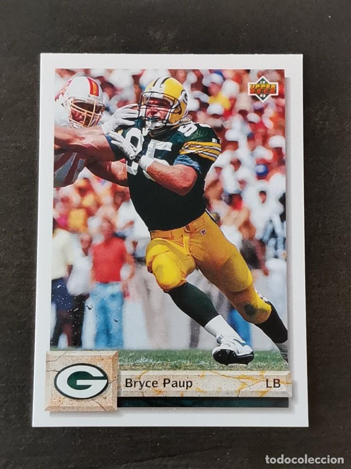 Coleccionismo deportivo: Upper Deck Football 1992 #457 Bryce Paup Green Bay Packers NFL Card