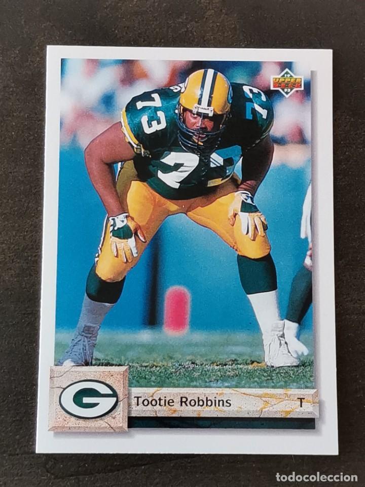 Coleccionismo deportivo: Upper Deck Football 1992 #594 Tootie Robbins Green Bay Packers NFL Card