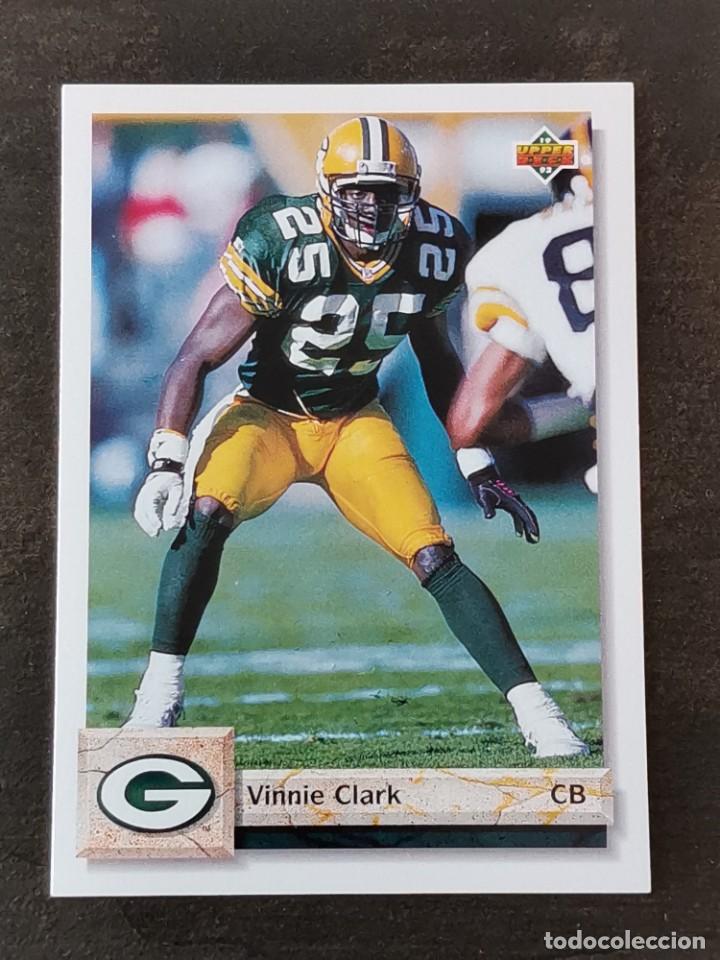 Coleccionismo deportivo: Upper Deck Football 1992 #574 Vinnie Clark Green Bay Packers NFL Card