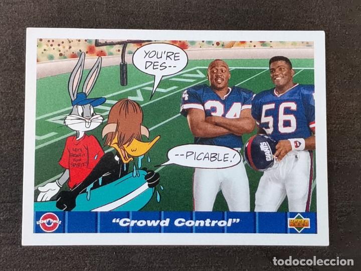 Coleccionismo deportivo: Upper Deck Comic Ball IV #117 Crowd Control NFL Card