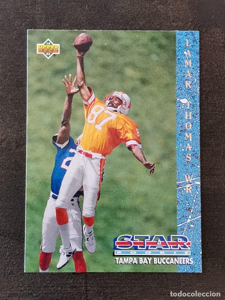 Coleccionismo deportivo: Upper Deck Football 1993 Star Rookie #26 Lamar Thomas Tampa Bay Buccaneers NFL Card