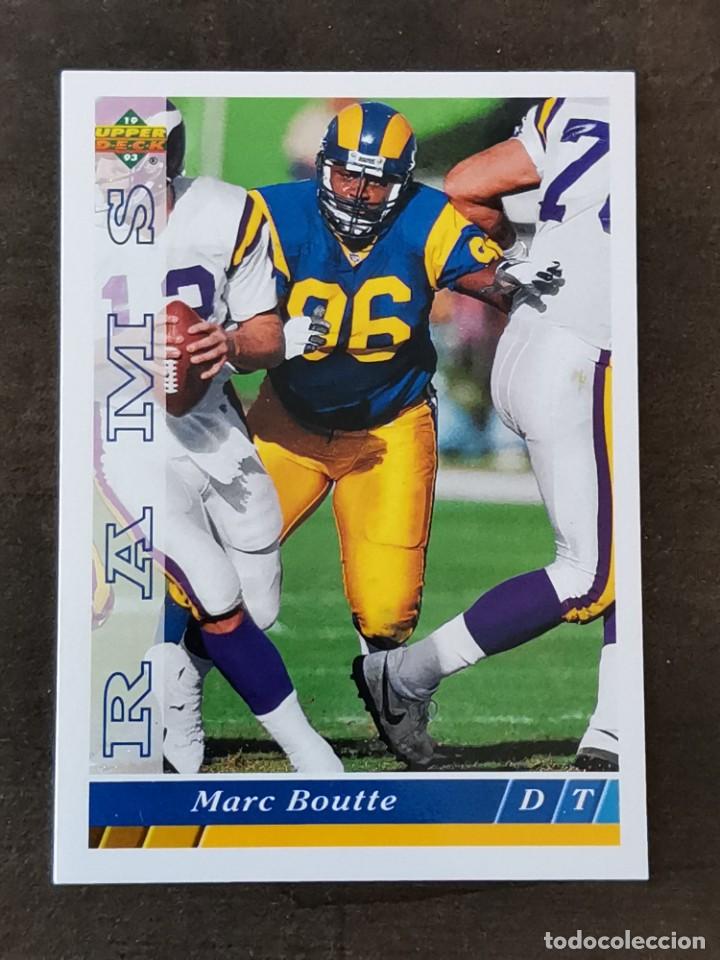 Coleccionismo deportivo: Upper Deck Football 1993 #94 Marc Boutte Los Angeles Rams NFL Card