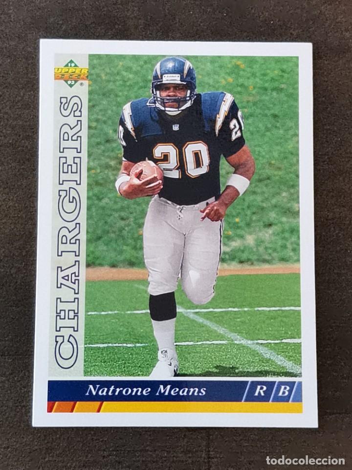 Coleccionismo deportivo: Upper Deck Football 1993 #479 Natrone Means San Diego Chargers NFL Card