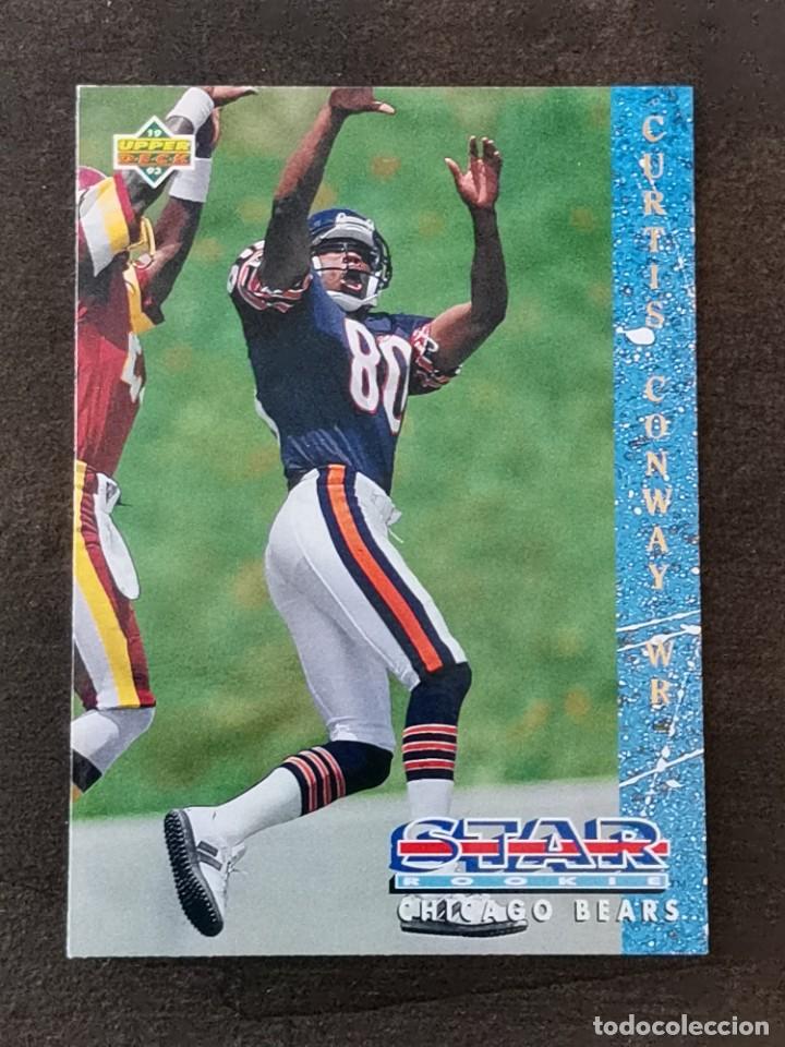 Coleccionismo deportivo: Upper Deck Football 1993 Star Rookie #10 Curtis Conway Chicago Bears NFL Card