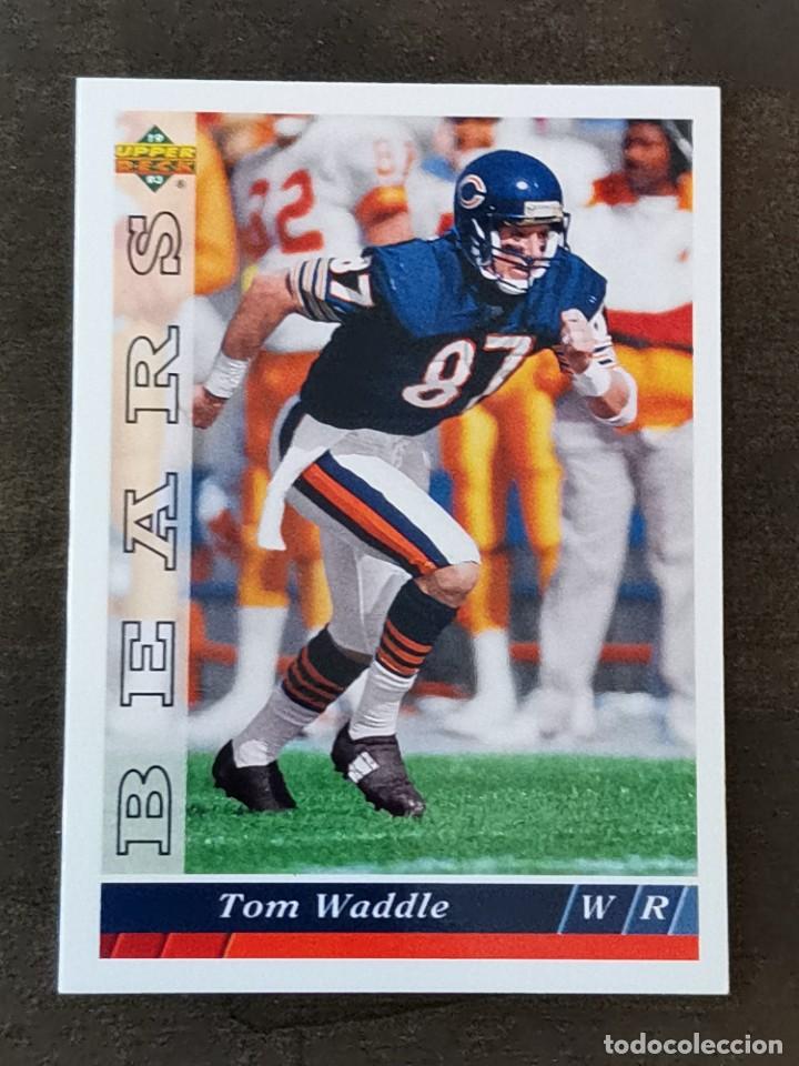 Coleccionismo deportivo: Upper Deck Football 1993 #418 Tom Waddle Chicago Bears NFL Card