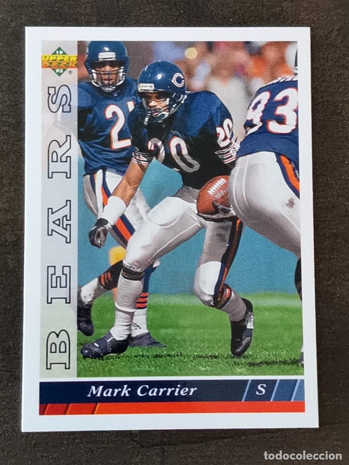 Coleccionismo deportivo: Upper Deck Football 1993 #224 Mark Carrier Chicago Bears NFL Card
