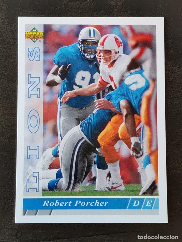 Collezionismo sportivo: Upper Deck Football 1993 #186 Robert Porcher Detroit Lions NFL Card
