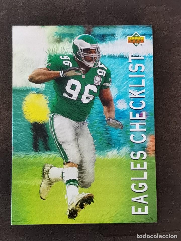 Collezionismo sportivo: Upper Deck Football 1993 Checklist #75 Clyde Simmons Philadelphia Eagles NFL Card