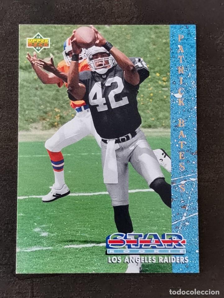 Collezionismo sportivo: Upper Deck Football 1993 Star Rookie #12 Patrick Bates Los Angeles Raiders NFL Card
