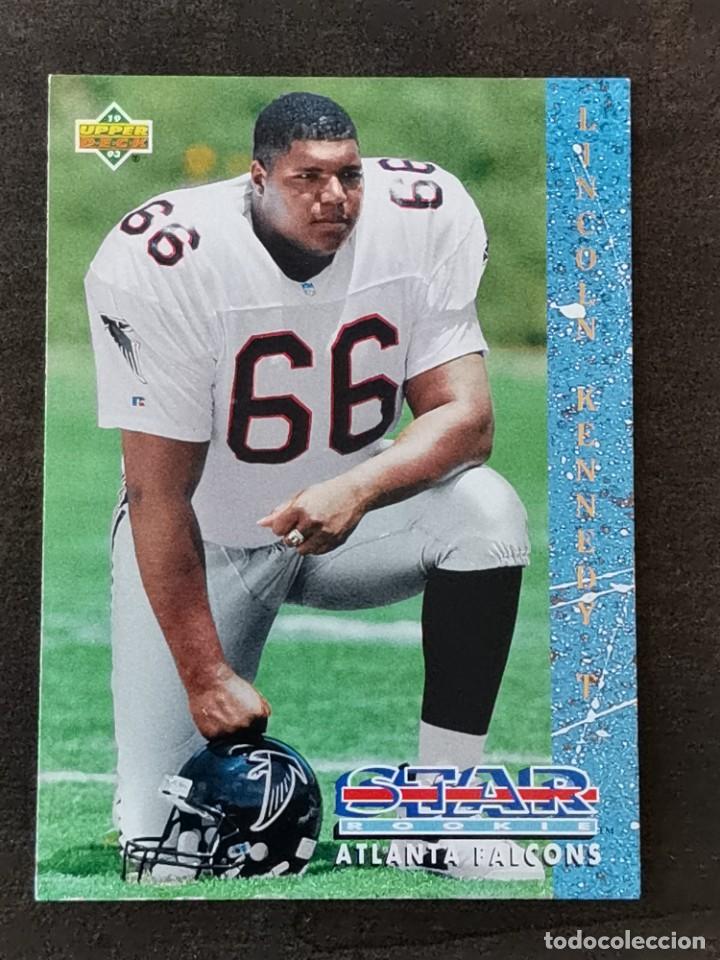 Collezionismo sportivo: Upper Deck Football 1993 Star Rookie #9 Lincoln Kennedy Atlanta Falcons NFL Card