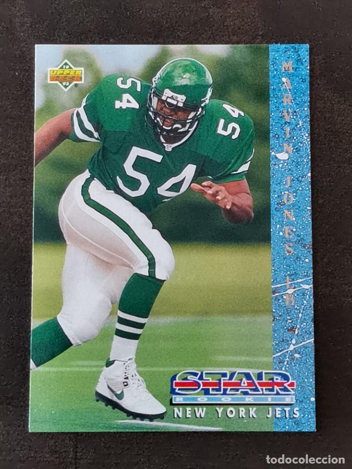 Collezionismo sportivo: Upper Deck Football 1993 Star Rookie #5 Marvin Jones New York Jets NFL Card