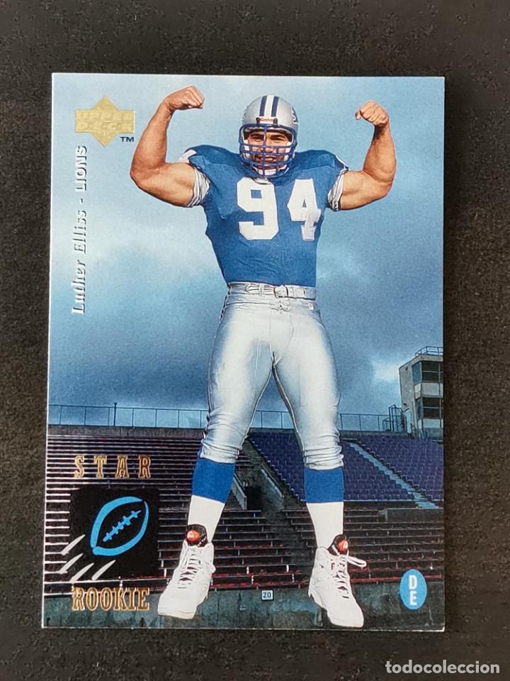 Coleccionismo deportivo: Upper Deck Football 1995 Star Rookie #17 Luther Elliss Detroit Lions NFL Card