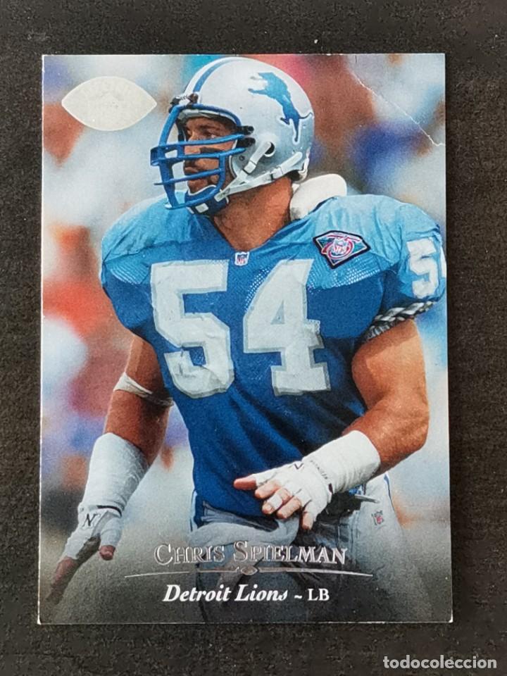 Coleccionismo deportivo: Upper Deck Football 1995 Silver Electric Parallel #122 Chris Spielman Detroit Lions NFL Card
