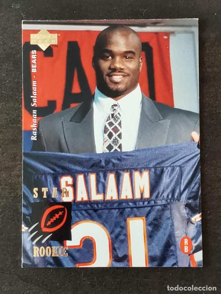 Coleccionismo deportivo: Upper Deck Football 1995 Star Rookie #18 Rashaan Salaam Chicago Bears NFL Card
