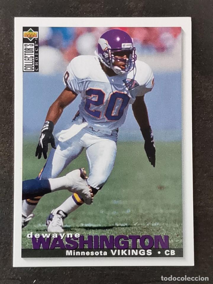 Coleccionismo deportivo: Upper Deck Collector's Choice 1995 #322 Dewayne Washington Minnesota Vikings NFL Card