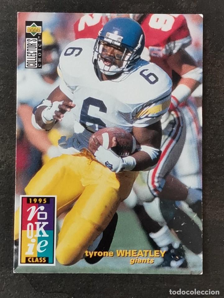 Coleccionismo deportivo: Upper Deck Collector's Choice 1995 Rookie Class #14 Tyrone Wheatley New York Giants NFL Card