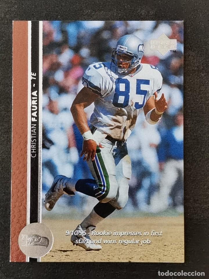 Coleccionismo deportivo: Upper Deck Football 1996 #178 Christian Fauria Seattle Seahawks NFL Card