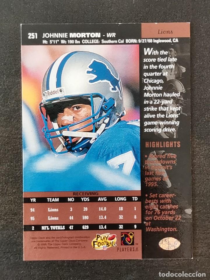 Upper Deck Football 1996 #251 Johnnie Morton Detroit Lions NFL Card