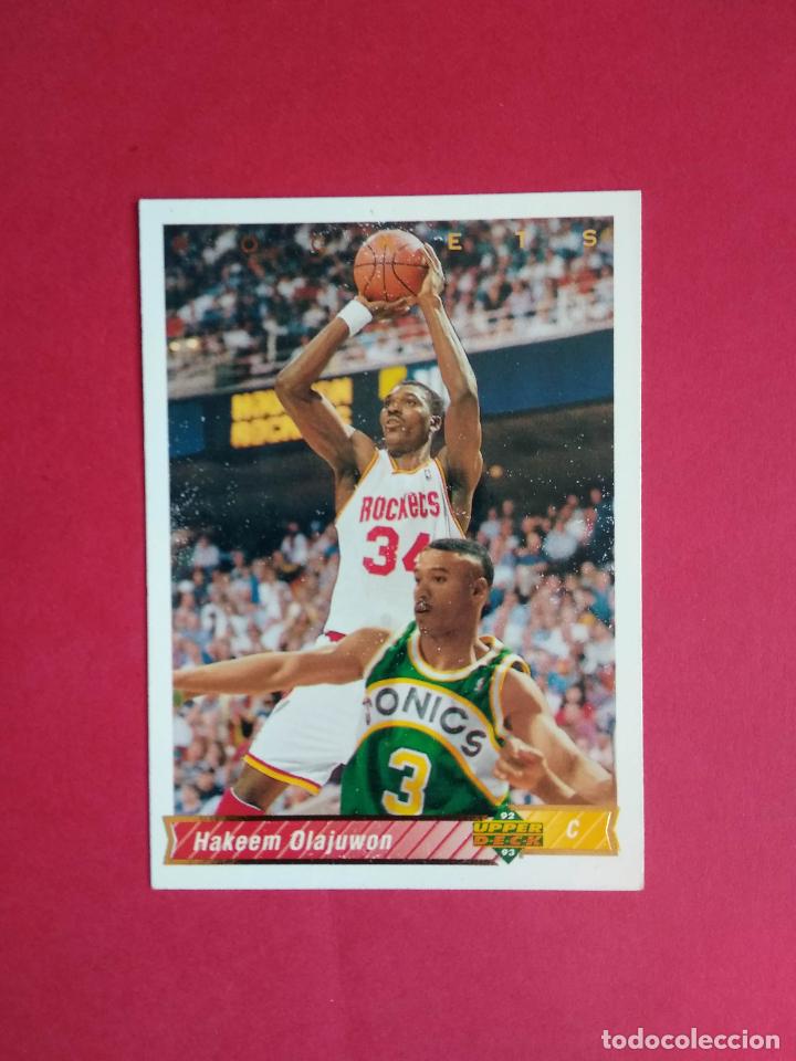 Coleccionismo deportivo: CROMOS UPPER DECK USA NBA 93 94 1993 1994 CROMO N&ordm; 168 HAKEEM OLAJUWON