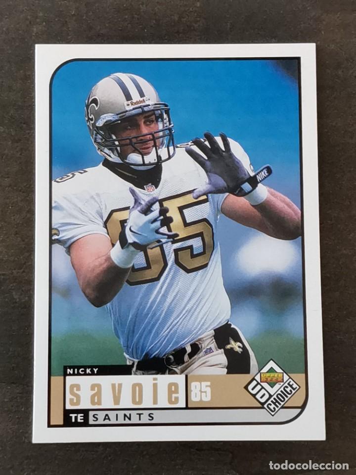 Colecionismo desportivo: Upper Deck Choice 1998 #105 Nicky Savoie New Orleans Saints NFL Card