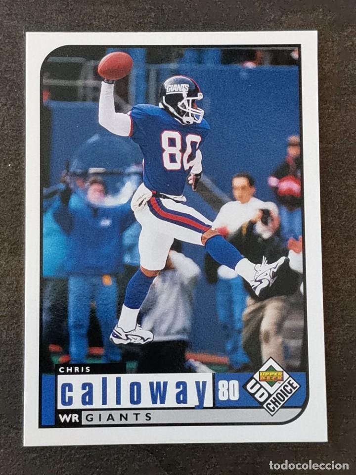 Colecionismo desportivo: Upper Deck Choice 1998 #121 Chris Calloway New York Giants NFL Card